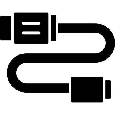 Tek bir izole zincir simgesinin vektör illüstrasyonu