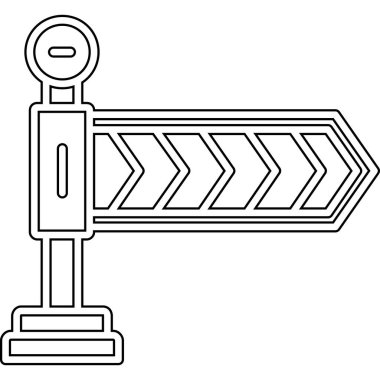 Yol tabelası. vektör illüstrasyonu