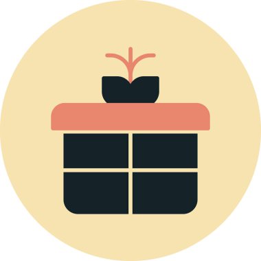 hediye simgesi vektör illüstrasyonu