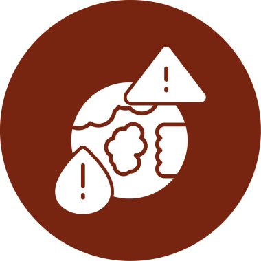 Mantarın vektör illüstrasyon simgesi