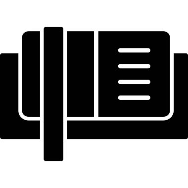 dambıl egzersiz ikonu katı stil