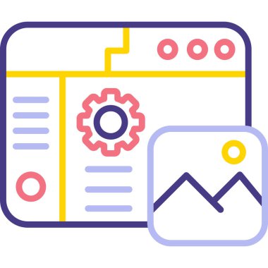 pazarlama simgesi, vektör illüstrasyonu basit tasarım