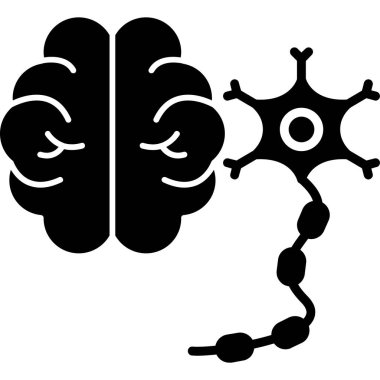 Beyin. Web simgesi basit illüstrasyon