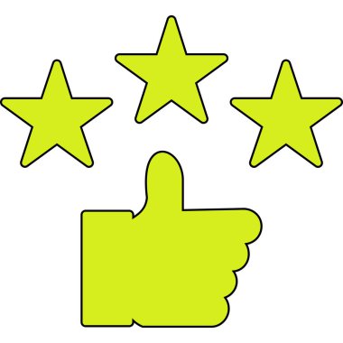 geribildirim yıldız simgesi doldurulmuş ana hatlar biçiminde