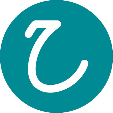 Bir harfin vektör illüstrasyonu