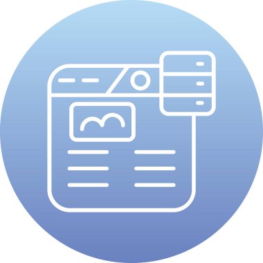 seo modern simgesinin vektör illüstrasyonu