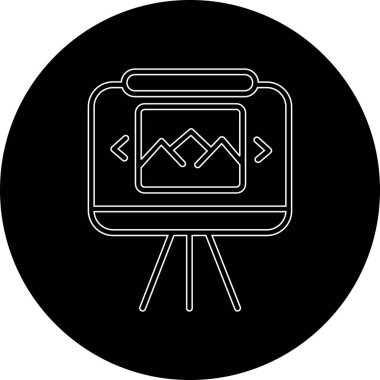 Modern simgenin vektör illüstrasyonu