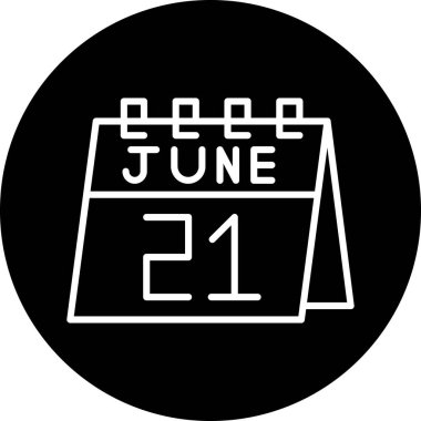 Takvim simgesinin vektör illüstrasyonu