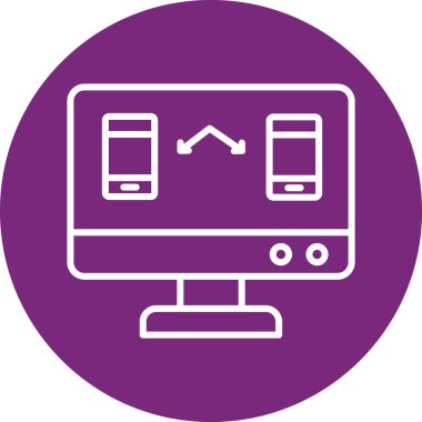 Ekran resmi olan eşsiz bir dizüstü bilgisayar