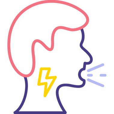 Baş simge vektör çizim