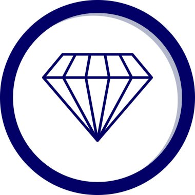 Elmas simgesi vektör illüstrasyonu