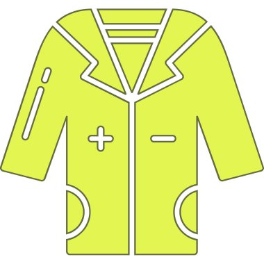 Ceket. Web simgesi vektör illüstrasyonu