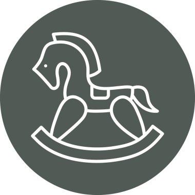 At. Web simgesi basit illüstrasyon