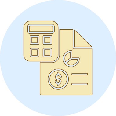 Para simgesinin vektör illüstrasyonu