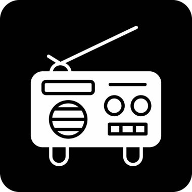 radyo simgesi vektör illüstrasyonu