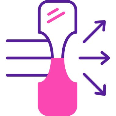 boya fırçası simgesi, vektör illüstrasyonu