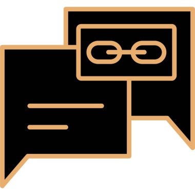 Sohbet simgesi vektör illüstrasyonu