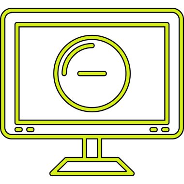 Dizüstü bilgisayar simgesi vektör çizimi