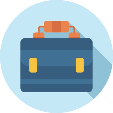 Evrak çantası web simgesi. Basit tasarım. vektör illüstrasyonu