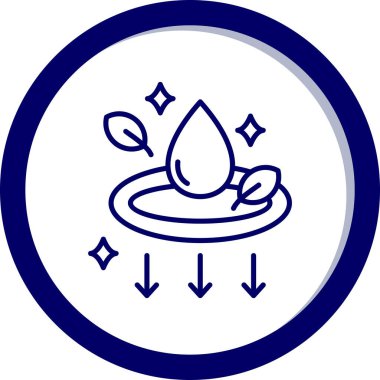 Bir yaprak simgesinin vektör illüstrasyonu