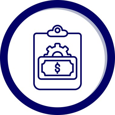 Para için. Web simgesi basit illüstrasyon