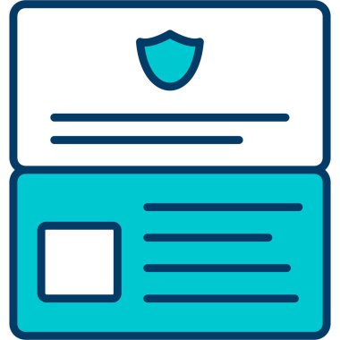 Web güvenlik sistemi simgesi, vektör illüstrasyonu