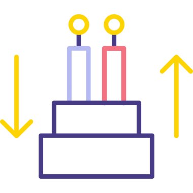 Parti simgesi vektör illüstrasyonu