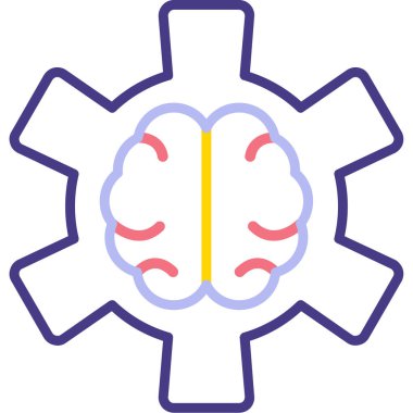 Beyin sağlığı ikonu - özet biçiminde