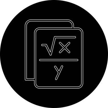 Projeniz için vektör matematik simgesi