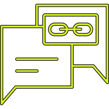 Sohbet mesajı ikonu vektör illüstrasyon tasarımı