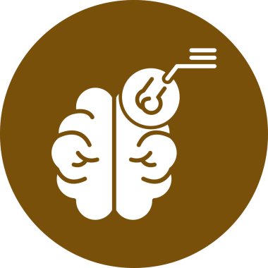 Oklu insan beyni simgesi