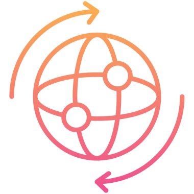 küresel ağ. Basit resimleme