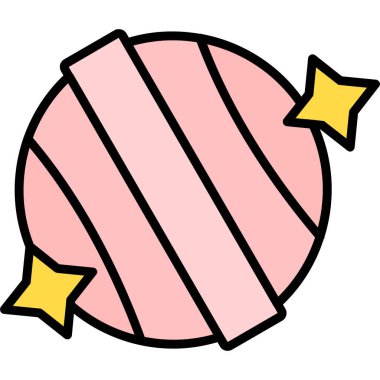 Candy simgesi modern vektör illüstrasyonu