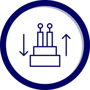 Kek ikonu. Basit bir çizim. fırın kavramı