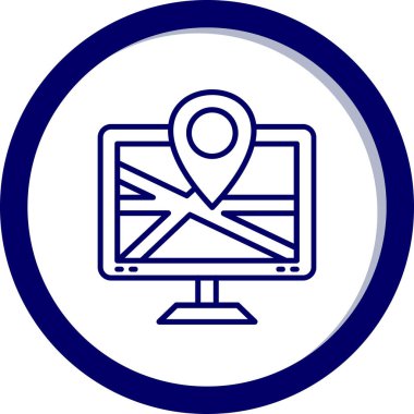 Modern dizüstü bilgisayar simgesinin vektör illüstrasyonu