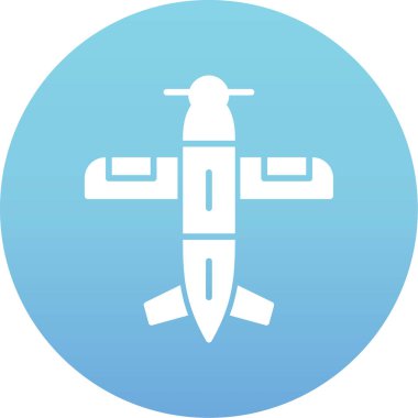 Kişisel ve ticari kullanım için uçak vektör simgesi simgesi vektör çizimi..