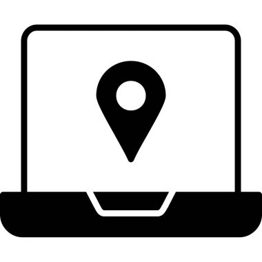 Harita konumu vektör simgesi