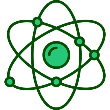 atom. Web simgesi basit illüstrasyon