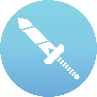 kılıç simgesi vektör illüstrasyonu