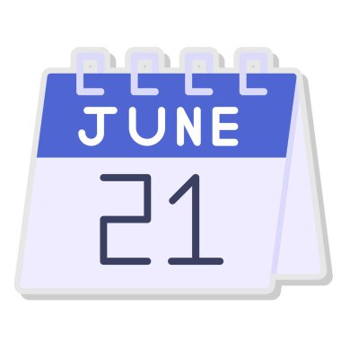 Takvim simgesi tasarımı, vektör illüstrasyonu