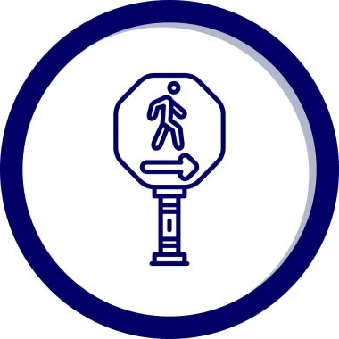 yol simgesi vektör illüstrasyonu