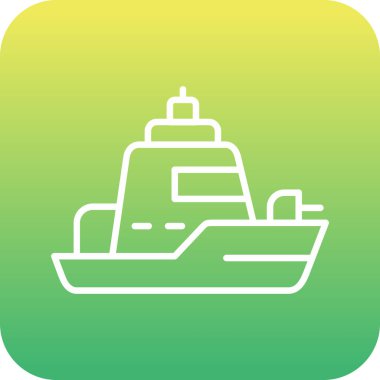 Eşsiz gemi vektör simgesi