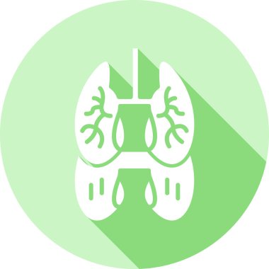 Lung Simge Vektör İllüstrasyonu