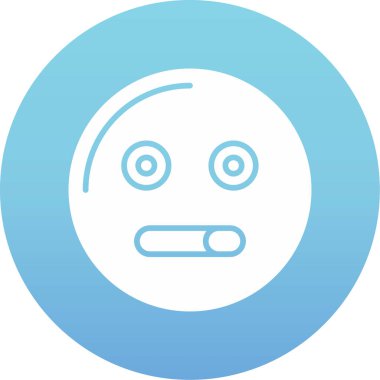 Bir yüz simgesinin vektör illüstrasyonu