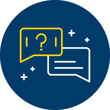 Sohbet simgesi vektör illüstrasyonu