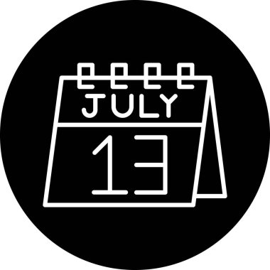 Takvim simgesinin vektör illüstrasyonu