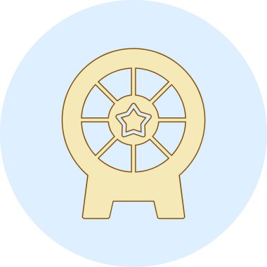 Madalya ikon vektör illüstrasyonu