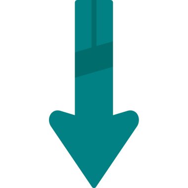 ok aşağı ok simgesi dış hat biçiminde