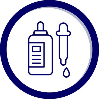 Şırınga simgesinin vektör illüstrasyonu