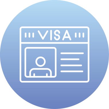 Vize vektörü simgesi kolayca düzenleyebilir ya da değiştirebilir